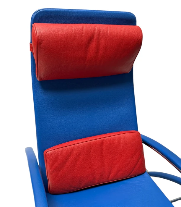 Pair of Grand Repos Lounge Chairs with Stools by Jean Prouvé Tecta , 1980s